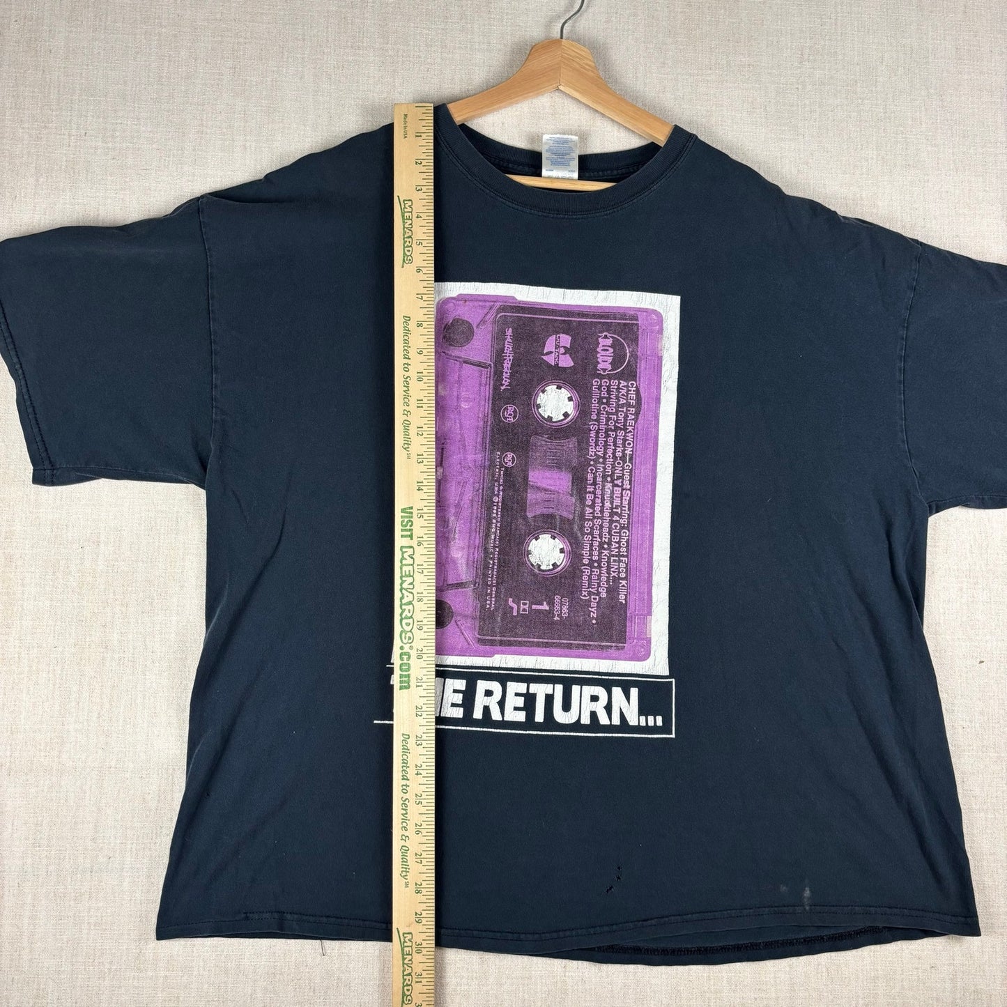 Vintage Wu Tang Clan Purple Tape Raekwon Cuban Linx Pt 2 Rare 3XL Rap Tee