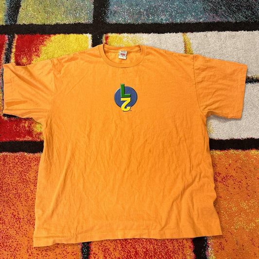 Levis L2 Logo 1990s Bright Orange XL Tee