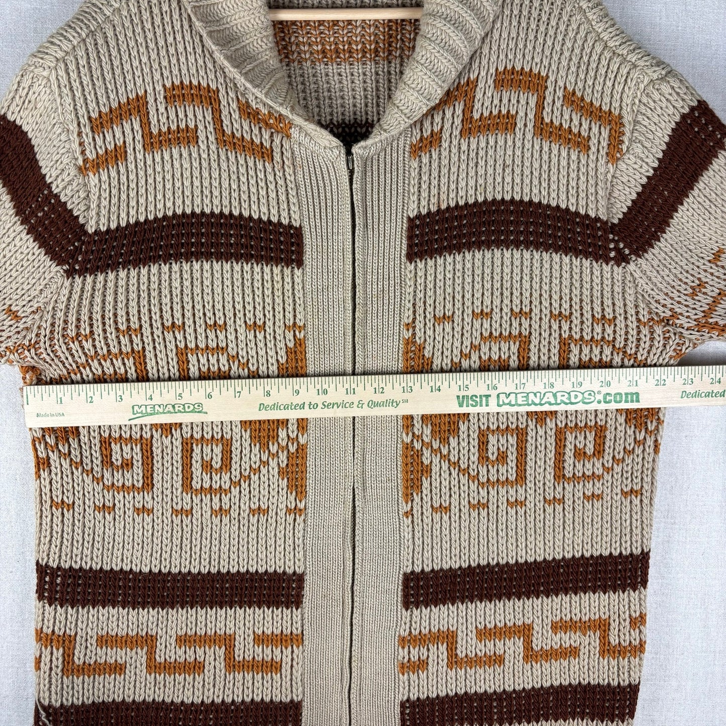 Vintage Pendleton Big Lebowski Westerly 1970s Original Cardigan Sweater Large