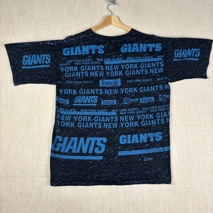 Vintage Salem Sportswear New York Giants NFL AOP XL Tee