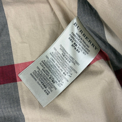 Burberry Brit Nova Check Double Breasted XXL Trench Coat