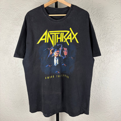 Anthrax Among The Living Y2K Tour Grunge XL Band Tee