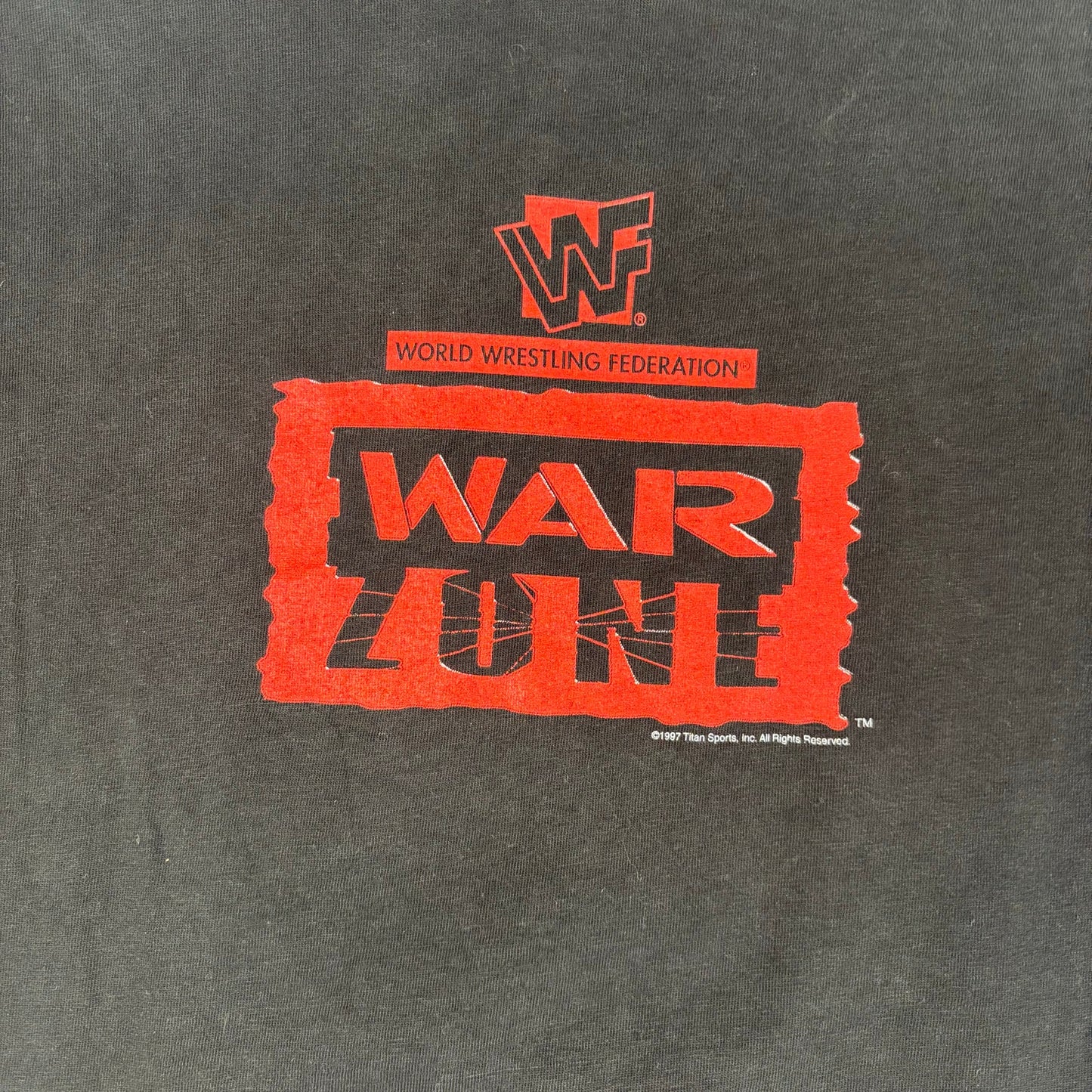 Vintage WWF Raw is War 1997 WWE War Zone Monday Night Raw Large Tee