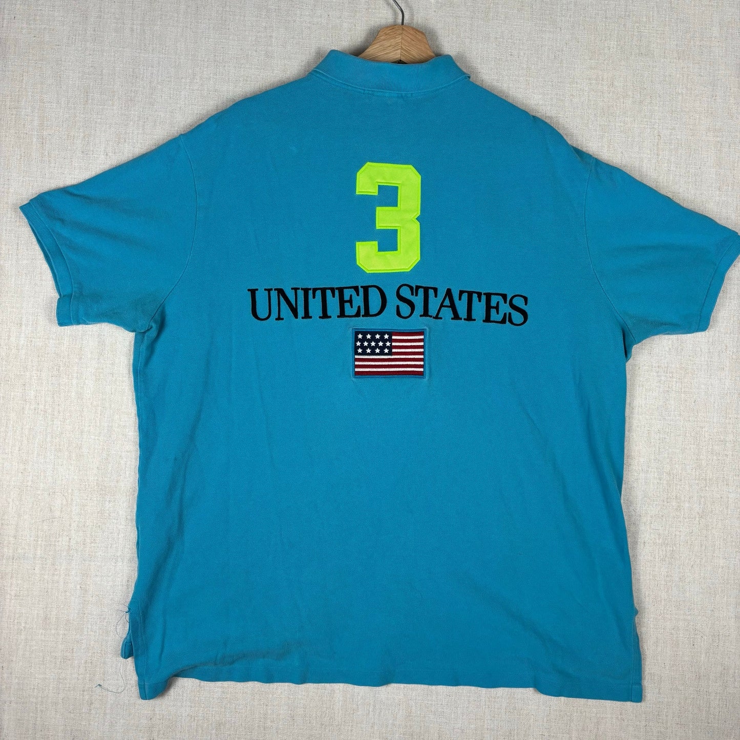 Polo Ralph Lauren Big Pony Chief Keef USA Flag XXL Shirt
