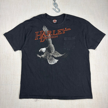 Vintage Harley Davidson Soaring Eagle 1996 XXL Pocket Tee