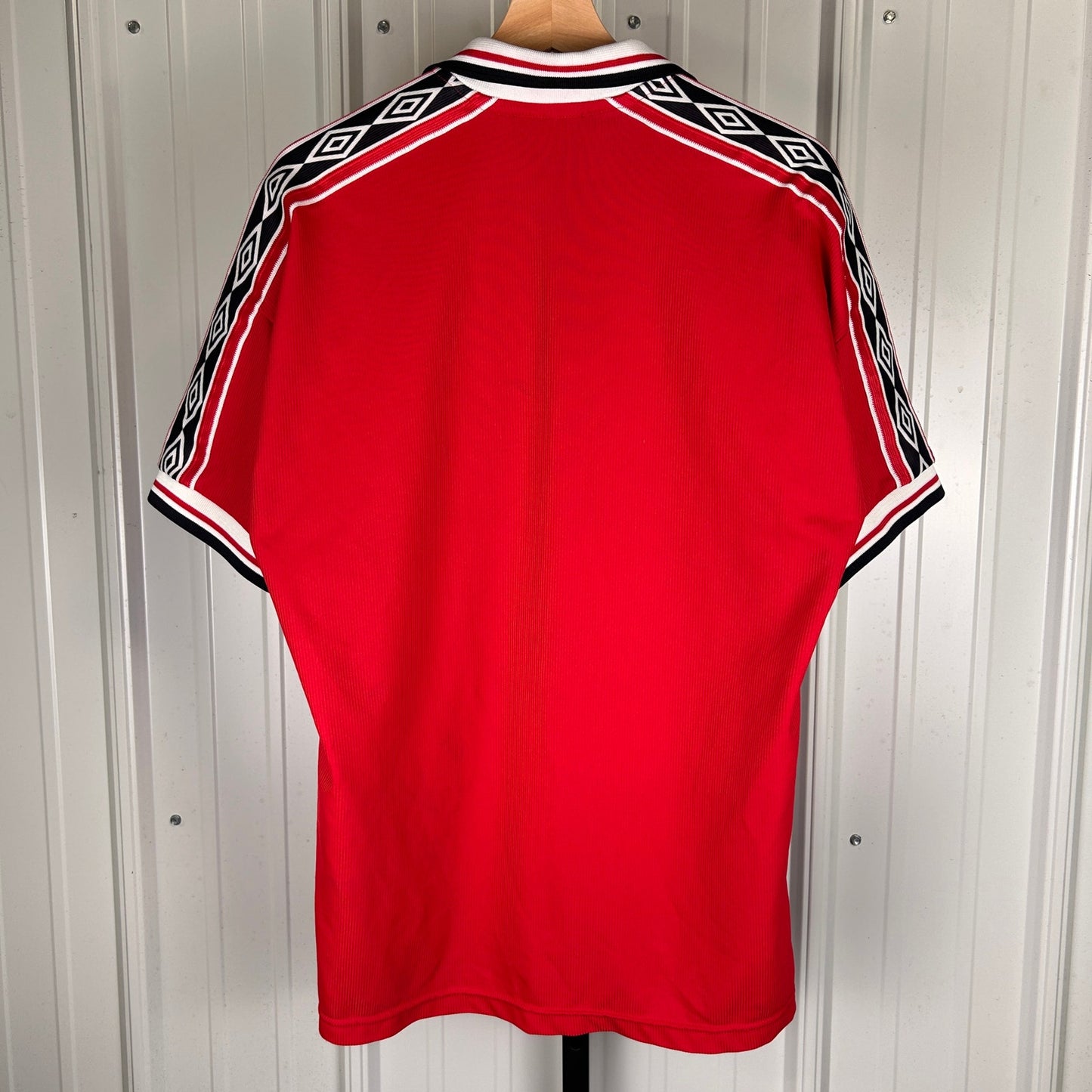 Manchester United Home Football Umbro Jersey 1998 Soccer Mens  L