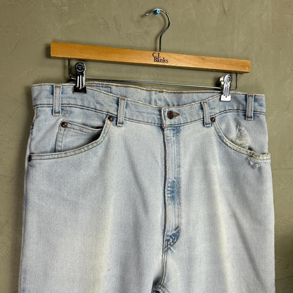 Levi’s Brown Tab 540 Flex Light Blue Wash Vintage Made in USA Jeans