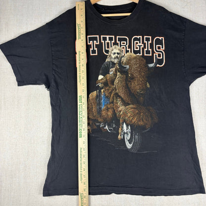 Vintage Harley Davidson Sturgis Buffalo 1992 Bike Rally Shirt Large
