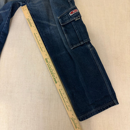 Vintage JNCO Style Loco Street Whiskered Baggy Skater Sz 38 Y2K Jeans