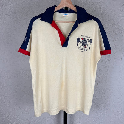 Champion Blue Bar 1980 First Annual Pabst Blue Ribbon Summer Open Medium Polo