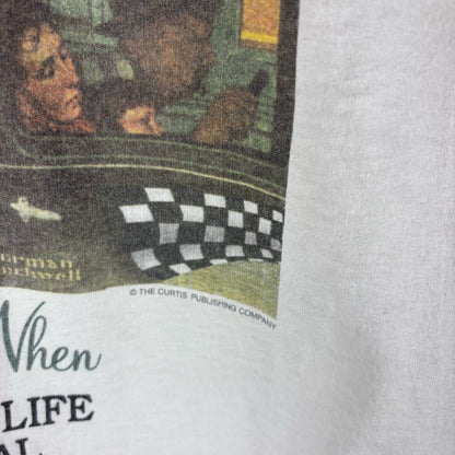 Norman Rockwell 1995 Indianapolis Life Trip to the Track Medium Art Longsleeve