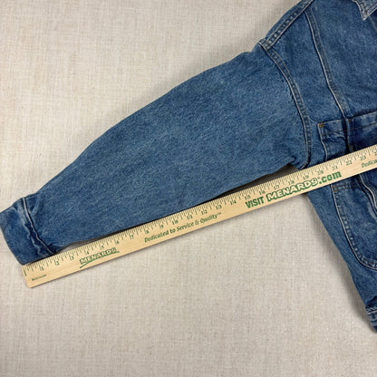 Vintage Levis White Tab Denim Trucker Jacket 90s XS