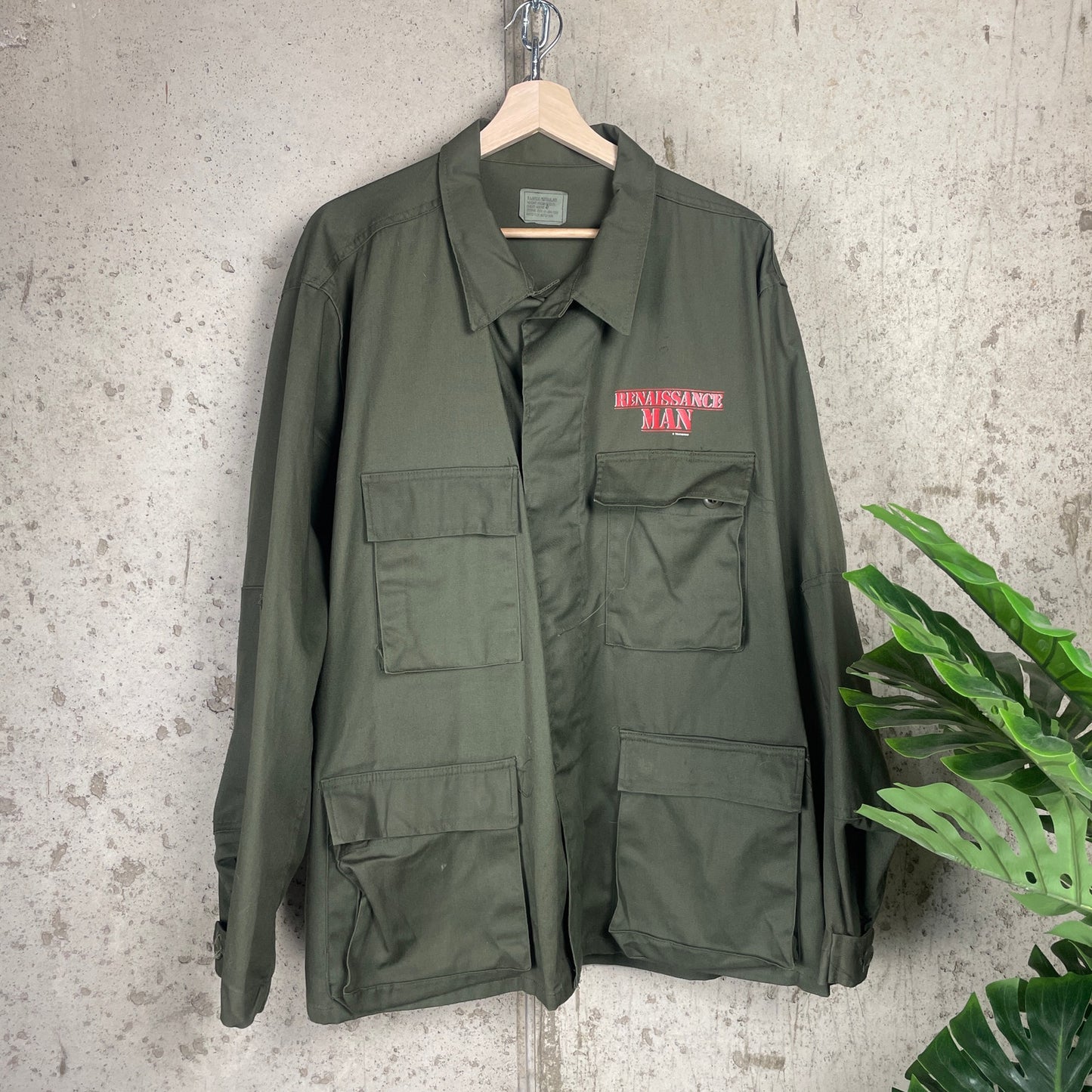 Disney Touchstone 1994 Renaissance Man Movie Memorabilia XL Army Jacket