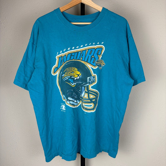 Vintage Jacksonville Jaguars Helmet Logo NFL XL Shirt