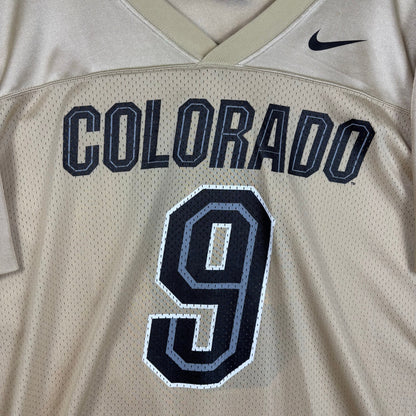 CU Boulder Colorado Buffaloes Nike Team XL Gold Mesh Football Jersey