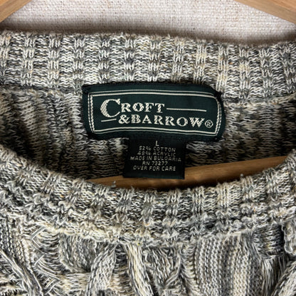 Vintage Coogi Style Croft And Barrow 3D Knit Large Sweater