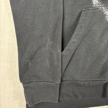 Deftones Band Black Full Zip Up Hoodie Scream Face Logo Green Sleeve Print Medium