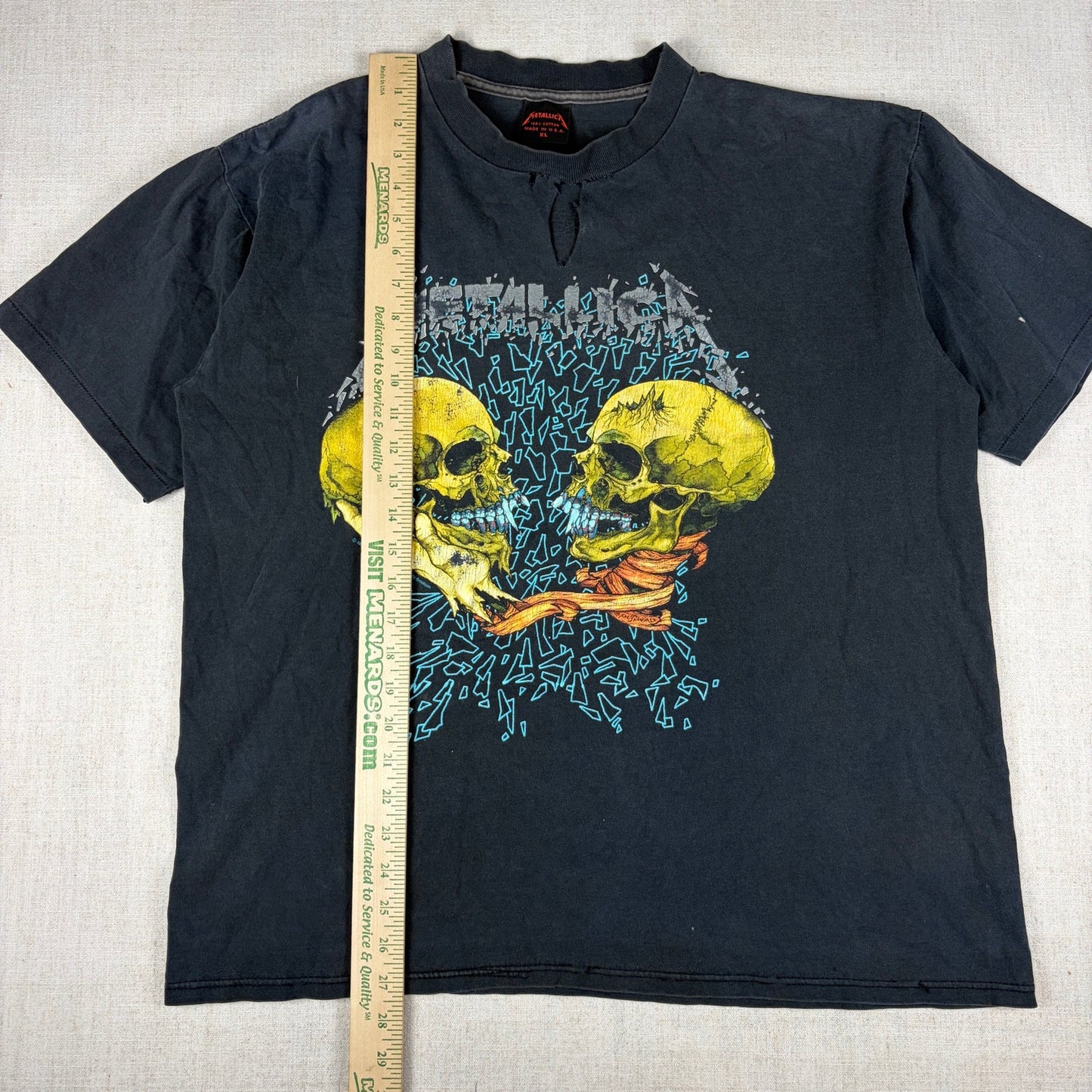 Vintage Metallica Pushead Sad But True 1991 Distressed Faded XL Tee
