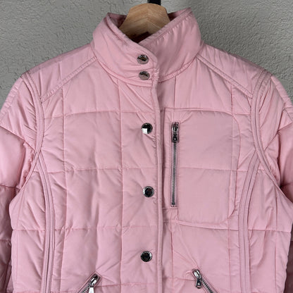 Lauren Ralph Lauren Green Label Petite Pink Quilted Small Jacket