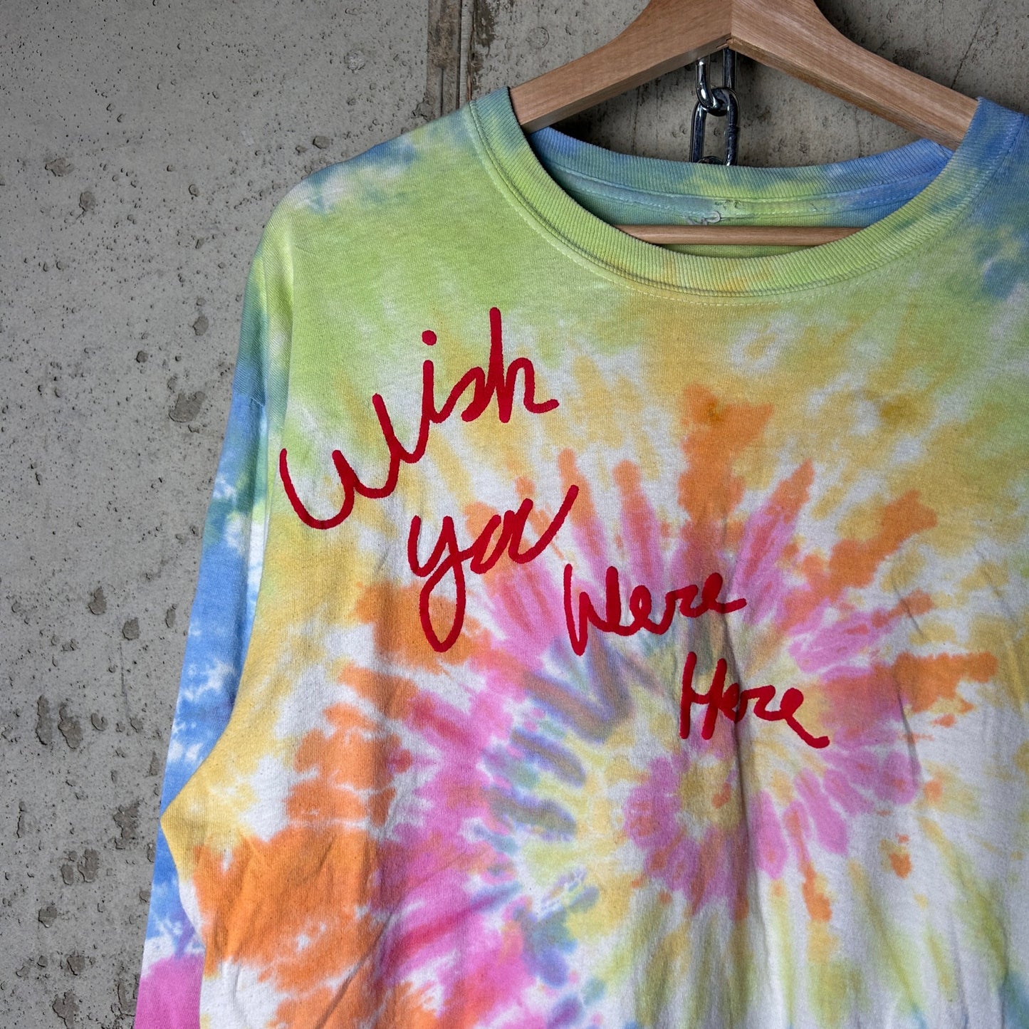 Astroworld Travis Scott Tie Dye 2018 Album Tour Large Longsleeve Shirt