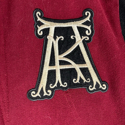 Akademiks Varsity Y2K 1999 Two Tone Embroidered Bomber Jacket XL
