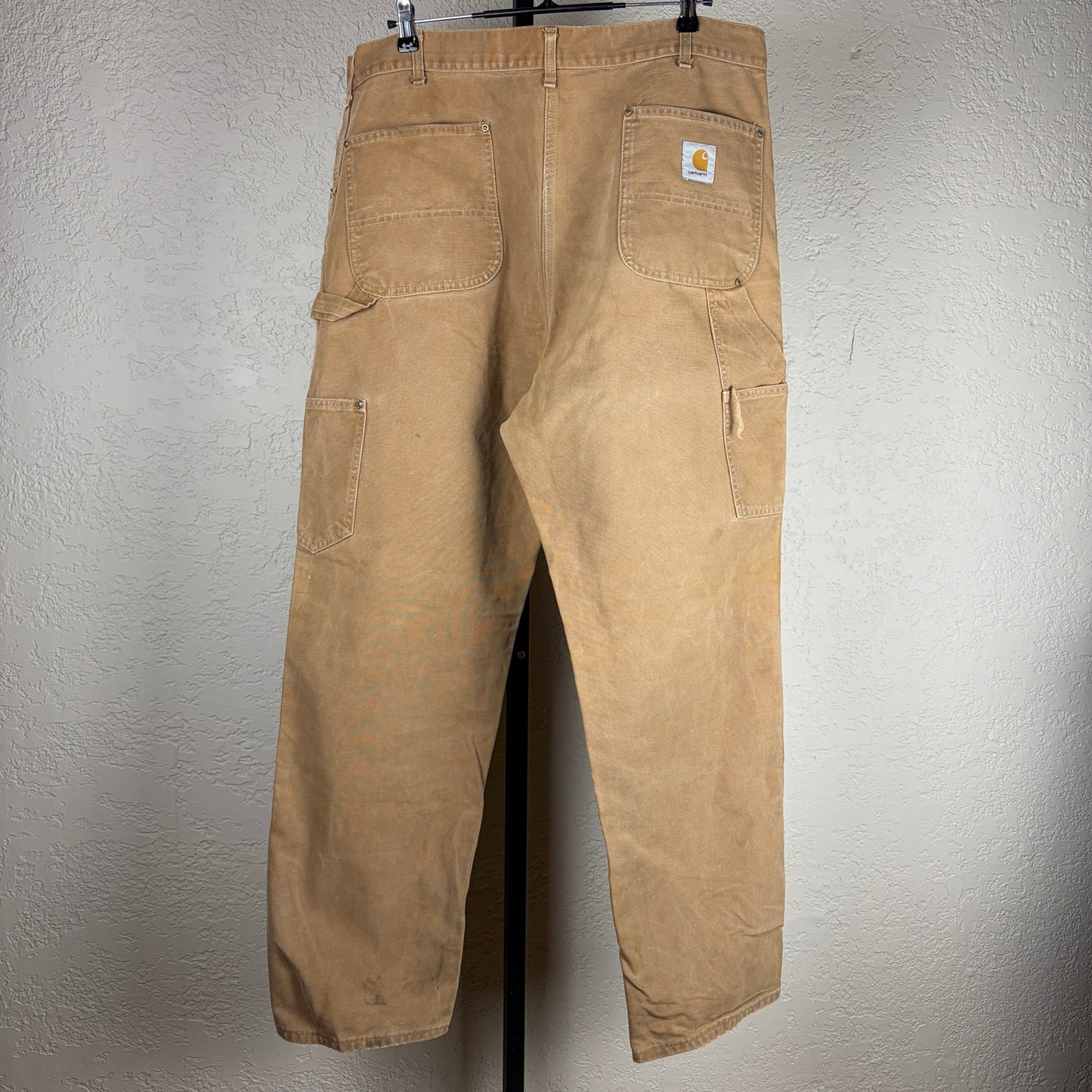 Vintage Carhartt 1970s 80s Tan Double Knee Carpenter Sz 39 Duck Canvas Pants
