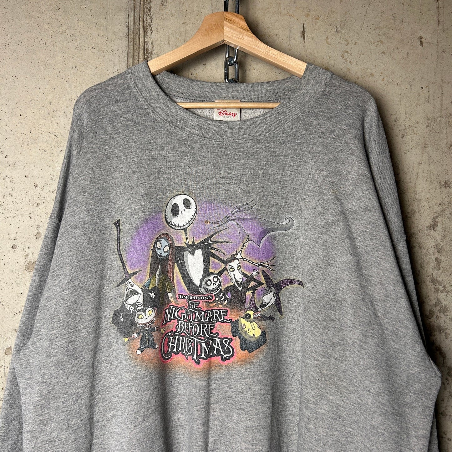 Tim Burton's Nightmare Before Christmas Vintage Disney Halloween Sweater XXL