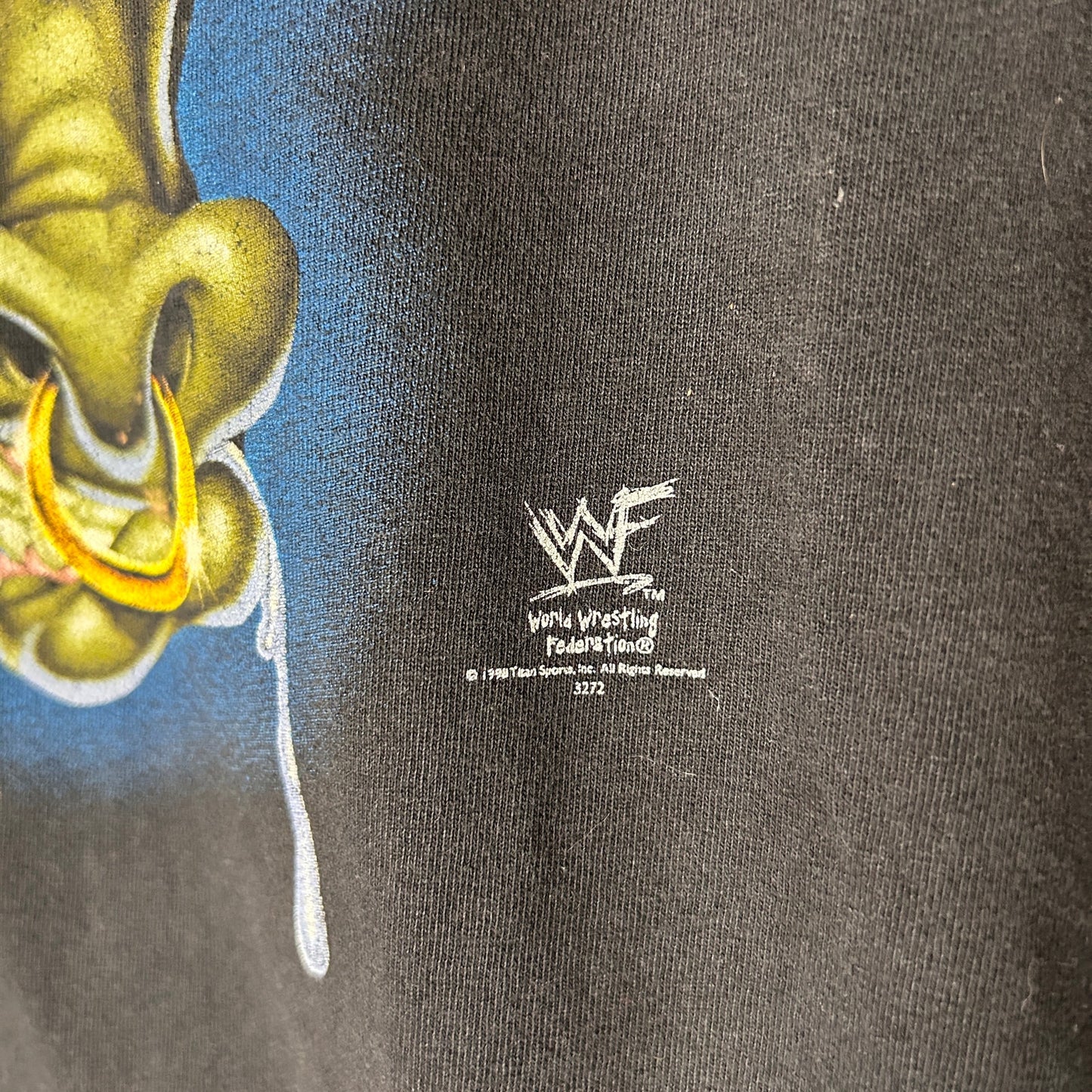 WWE The Rock Layin The Smack Down Brahma Bull RARE Large Vintage Tee