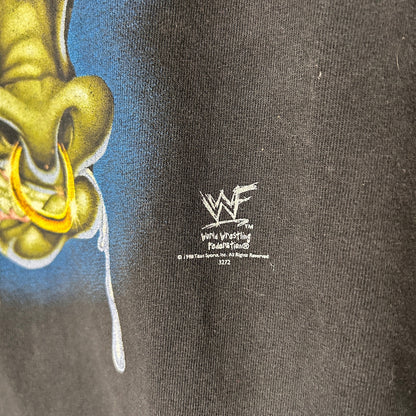 WWE The Rock Layin The Smack Down Brahma Bull RARE Large Vintage Tee