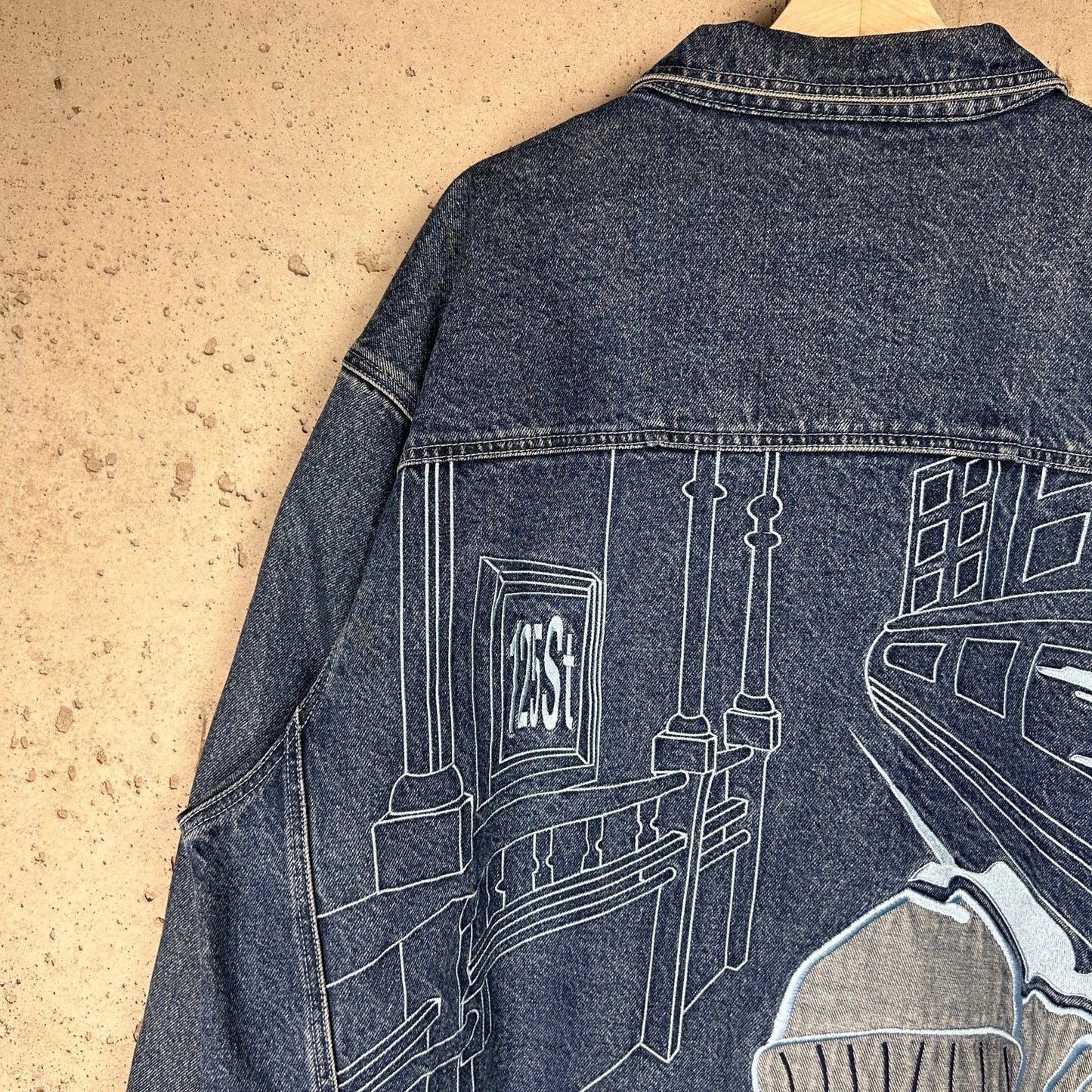 CRAZY South Pole Big Logo Embroidered NWT Y2K XL Jean Jacket