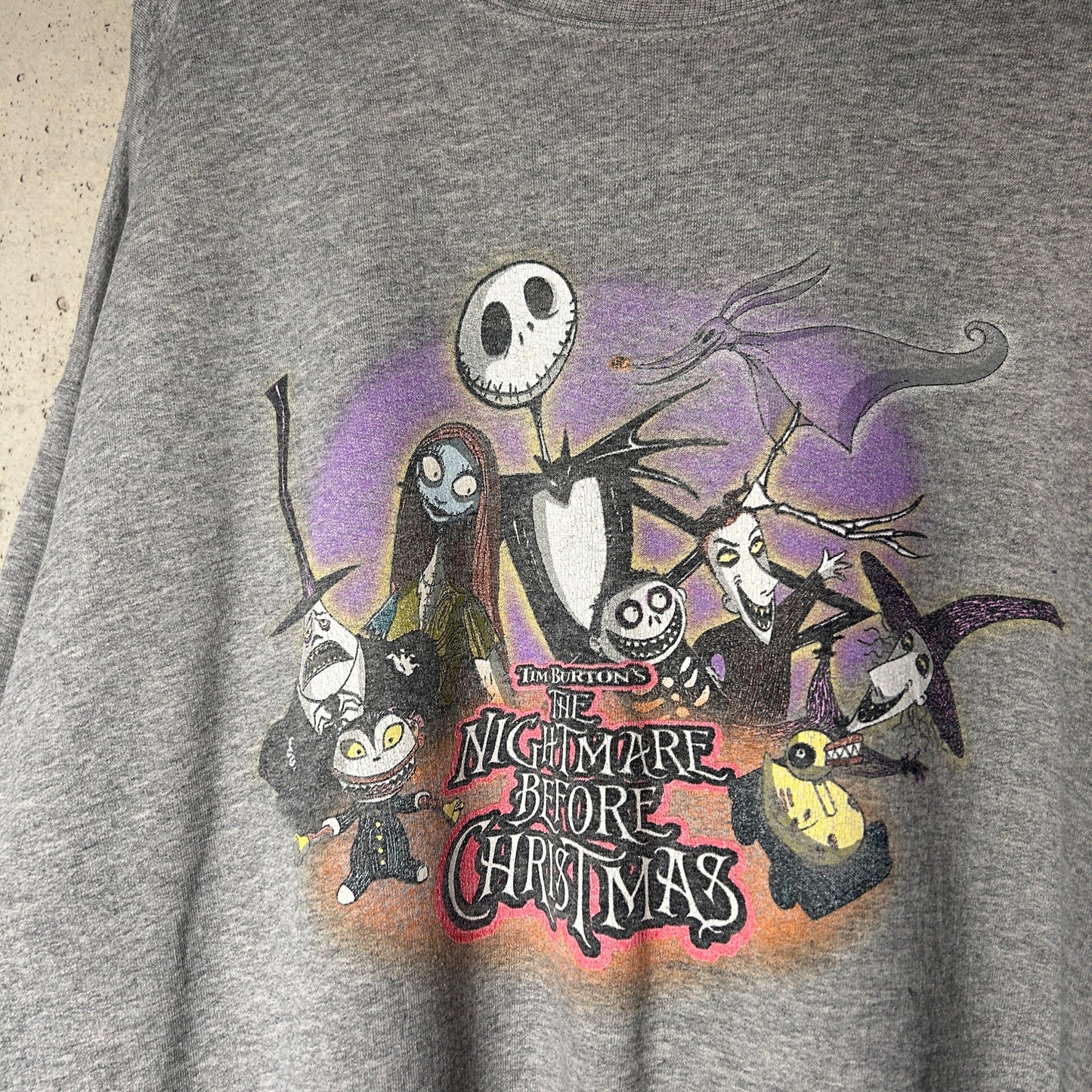 Tim Burton's Nightmare Before Christmas Vintage Disney Halloween Sweater XXL