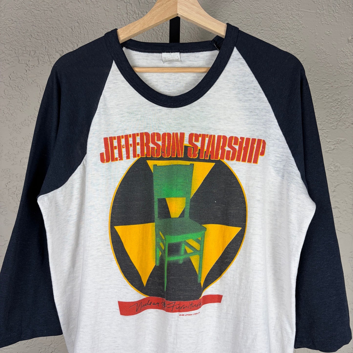 Jefferson Starship 1984 Nuclear Furniture Tour Tagged XL Raglan