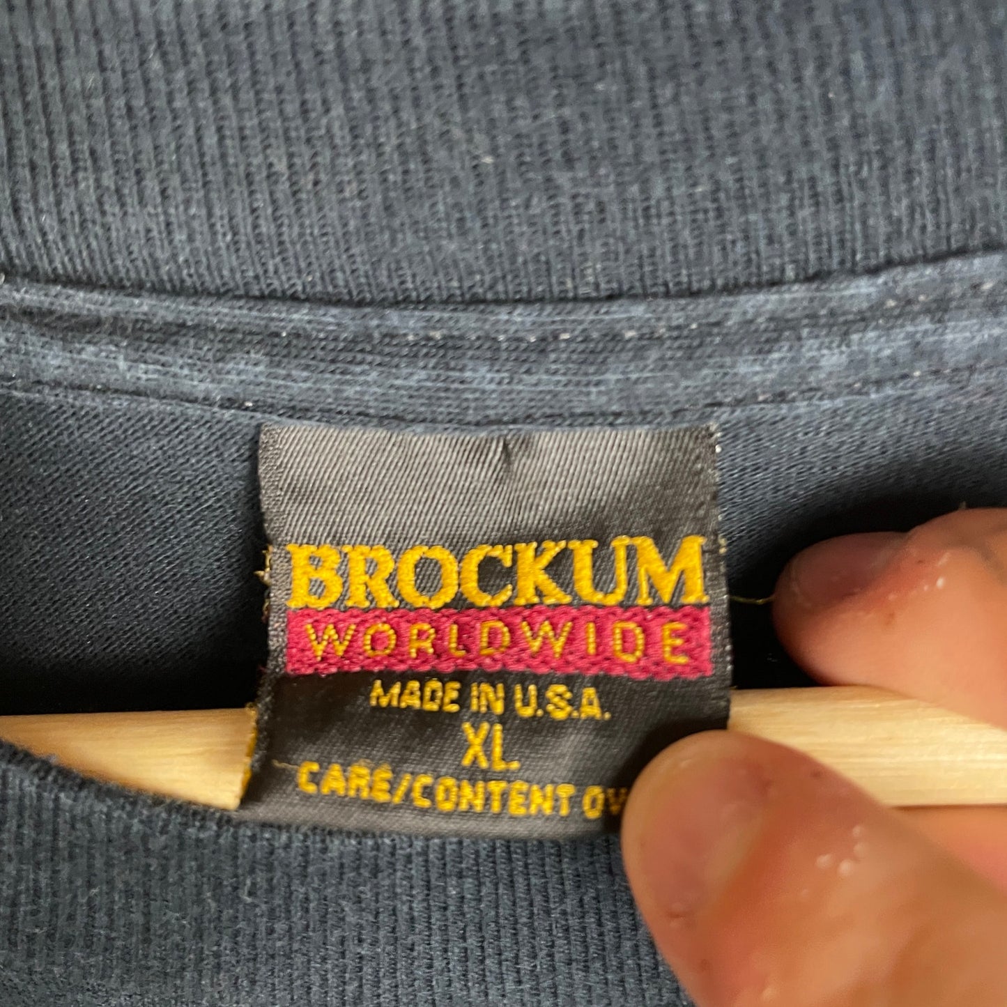 ACDC Back in Black 90s Brockum USA AOP XL Band Tee