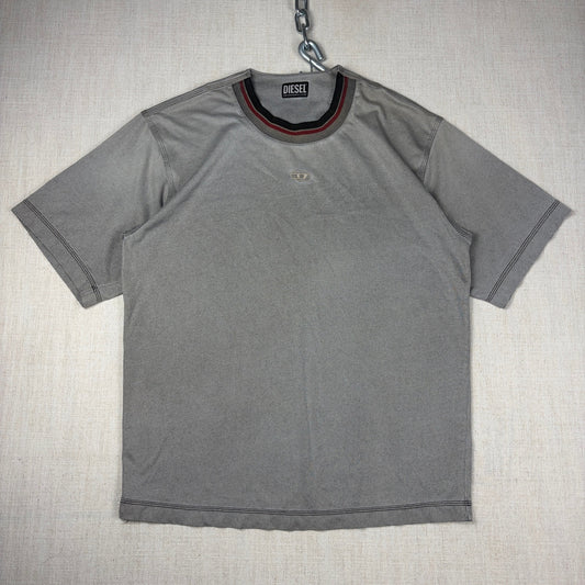 Diesel Designer Y2K Center Logo Essential Streetwear Large Shirt