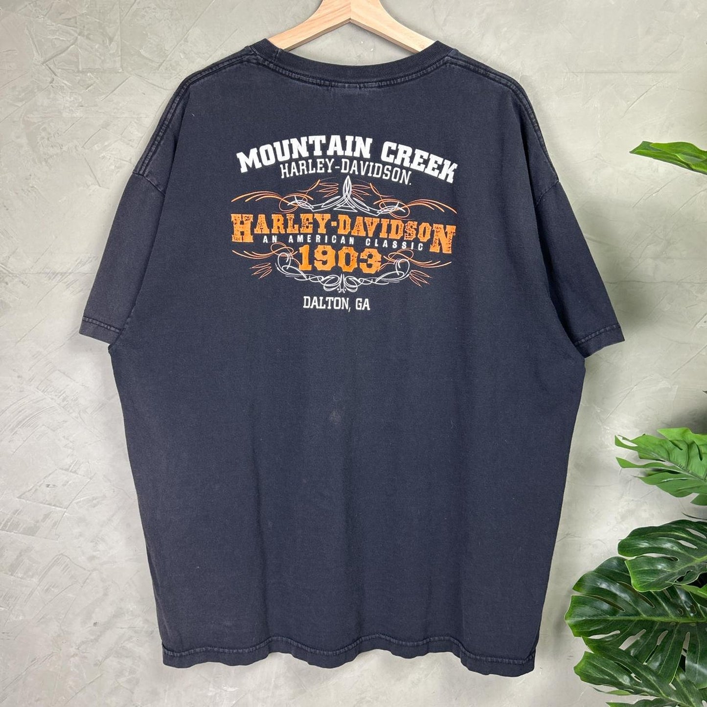 Vintage Harley Davidson Ride Free Bike Spell Out XXL Shirt