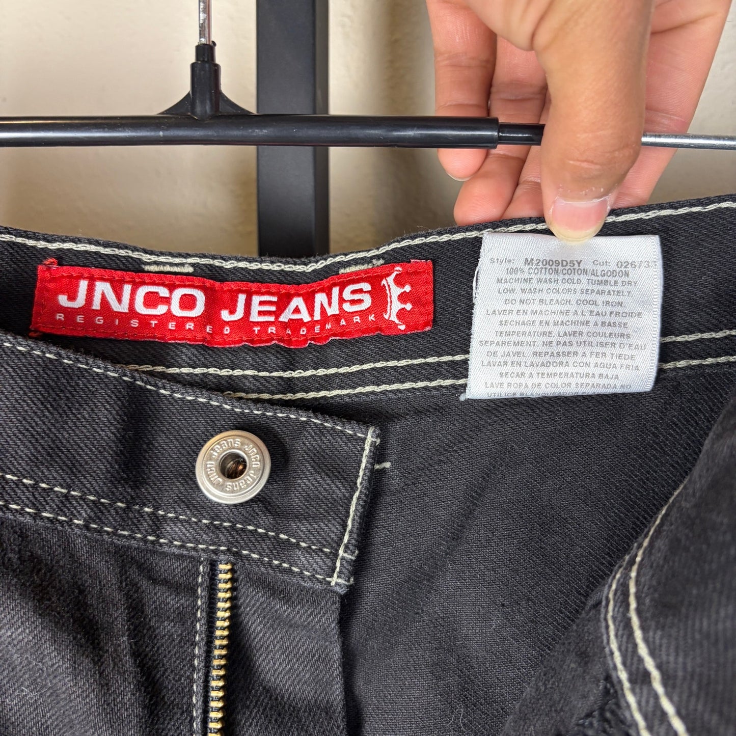 Vintage JNCO Jorts Panther Embroidered Sz 38 Skater Shorts