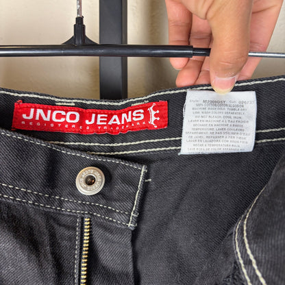 Vintage JNCO Jorts Panther Embroidered Sz 38 Skater Shorts