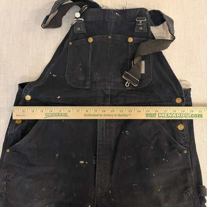 Vintage Distressed Carhartt Double Knee Overalls Bibs 38x28