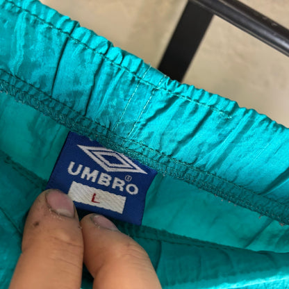 Vintage Umbro 90s Retro Nylon Soccer Running Large Gym Shorts
