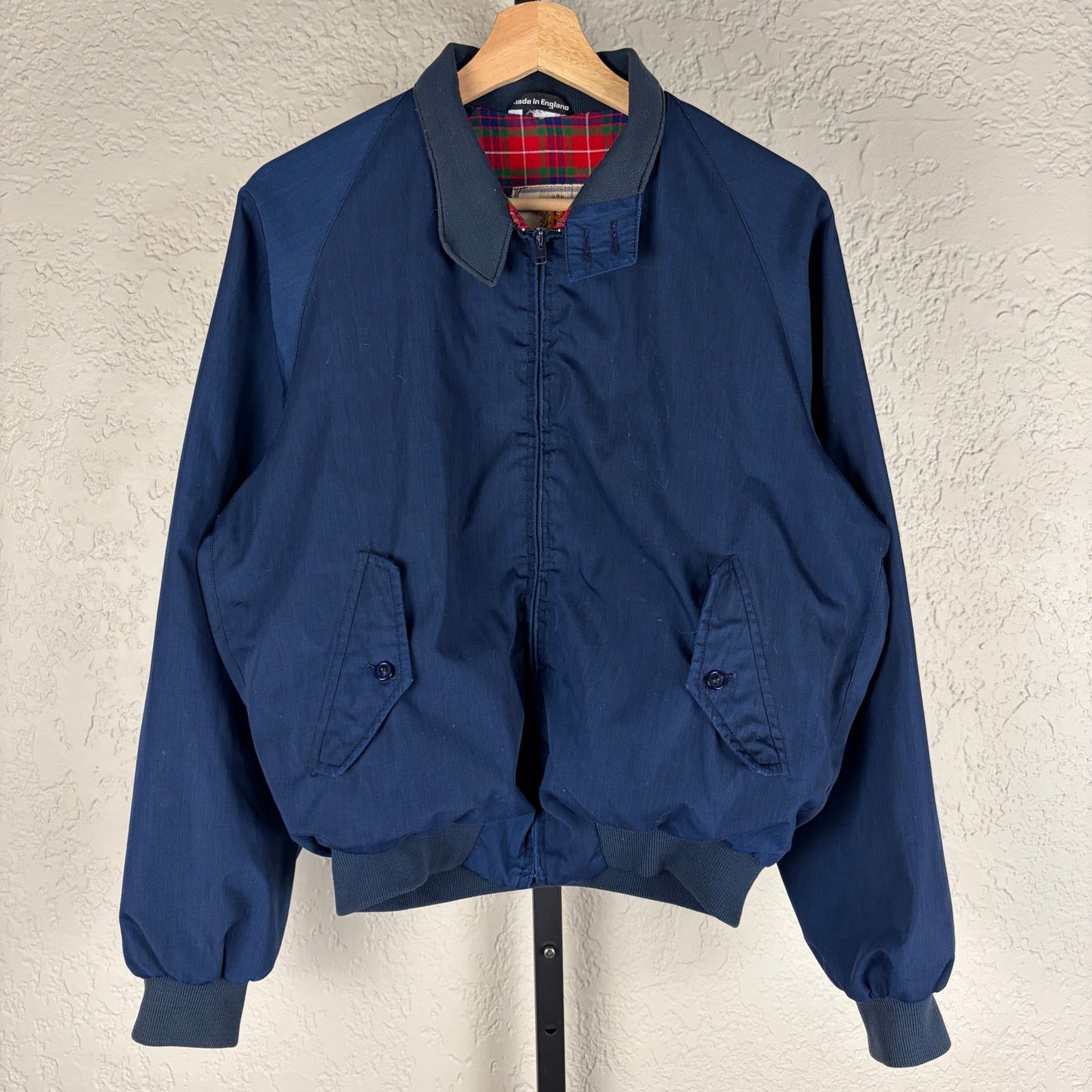 Vintage Baracuta G9 Harrington Bomber Tartan Lined Mens Small Jacket