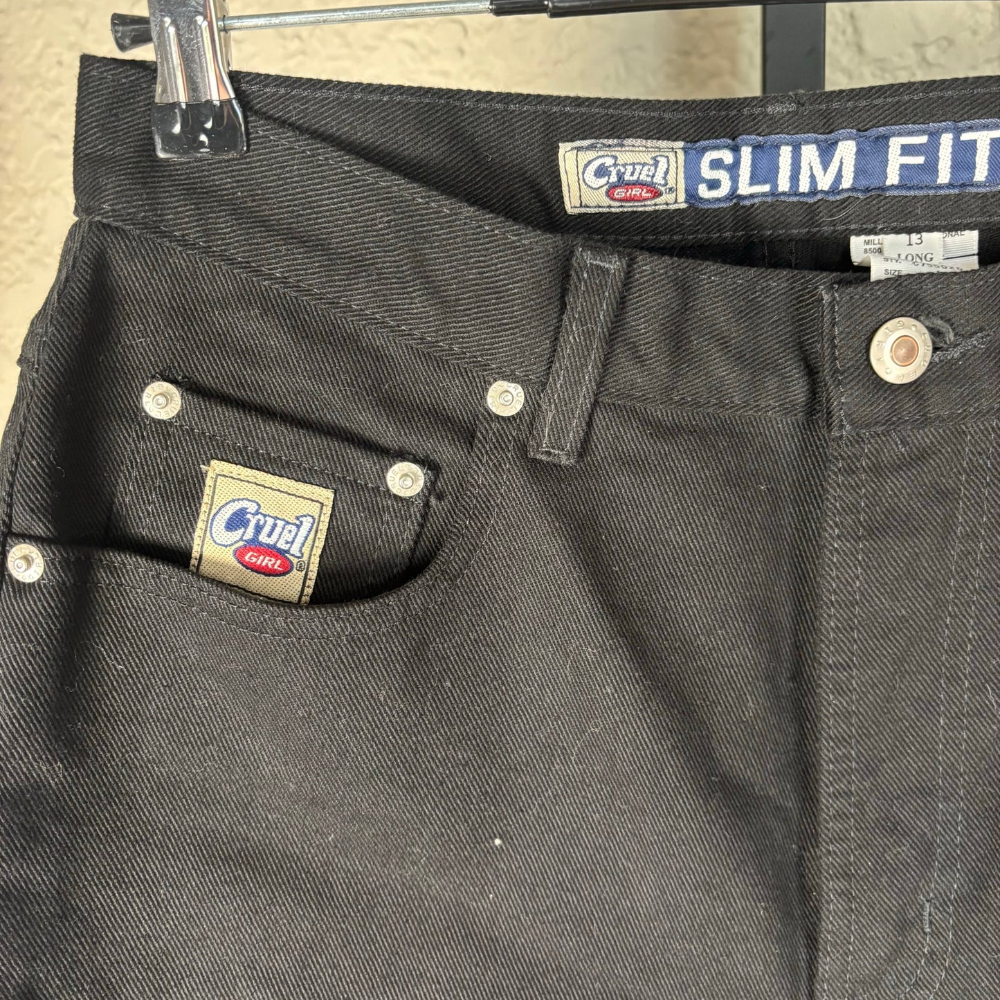 Cruel Girl Modern Sz 13 Slim Fit Black Denim Jeans