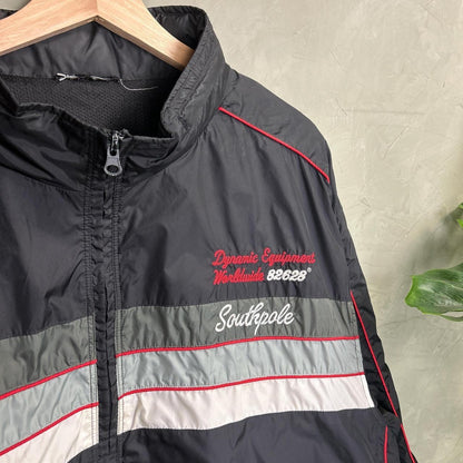 Southpole “Dynamic Equipment Worldwide” Embroidered XL Y2K Windbreaker