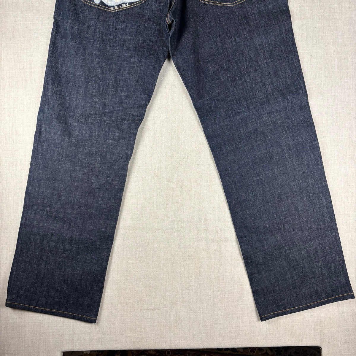 Evisu Heritage NWT Umi Yama Embroidered Y2K Sz 38 Jeans