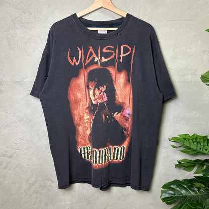 WASP Helldorado World Domination Faded Tee XL 90s