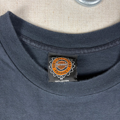 Vintage Harley Davidson Flames 1996 The Hottest Sound on the Road Medium Shirt