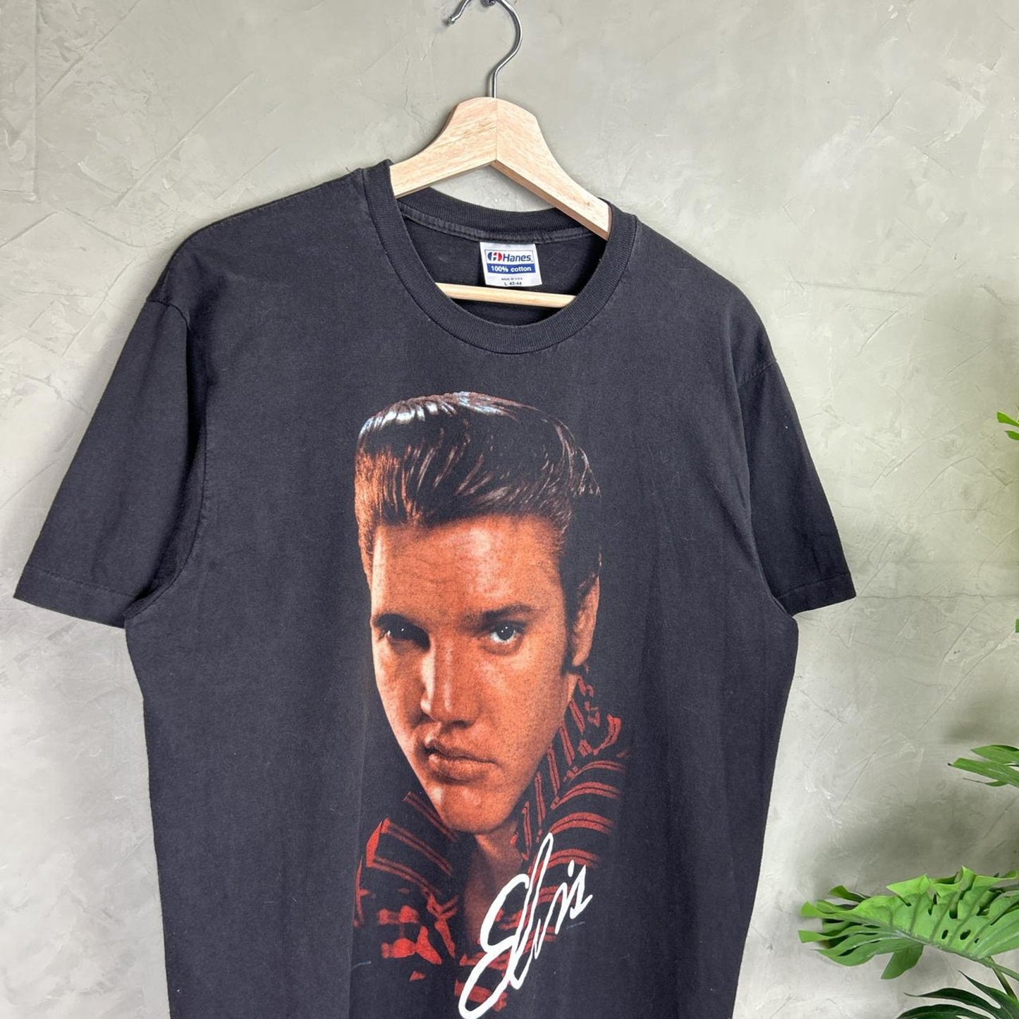 Elvis Presley 1990 Single Stitch Winterland Licensed Big Face Large Shirt