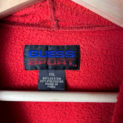 Vintage Guess Sport Embroidered 2XL 90s/00s Boxy Hoodie