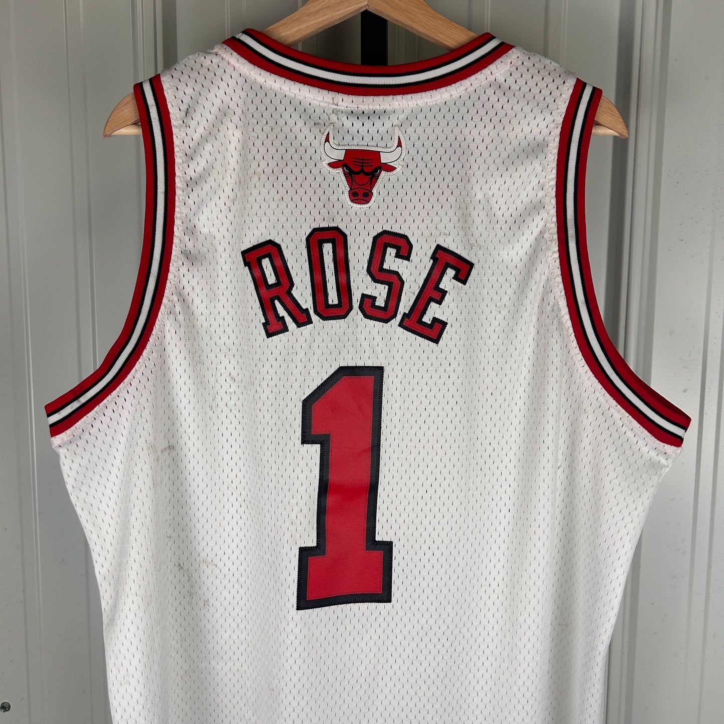 Derrick Rose Rookie 2009 Chicago Bulls Adidas Swingman XL +2 Length Sewn Jersey