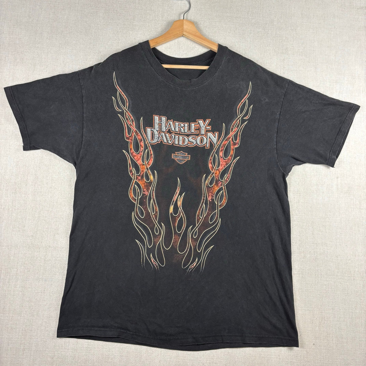 Vintage Harley Davidson V Flame 1998 Rare Biker Tee XL