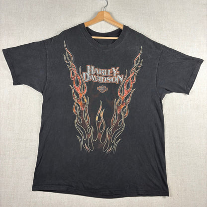 Vintage Harley Davidson V Flame 1998 Rare Biker Tee XL